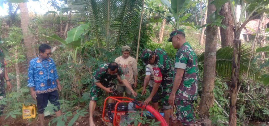 Dampingi Poktan Dalam Kegiatan membantu uji coba  Pompanisasi