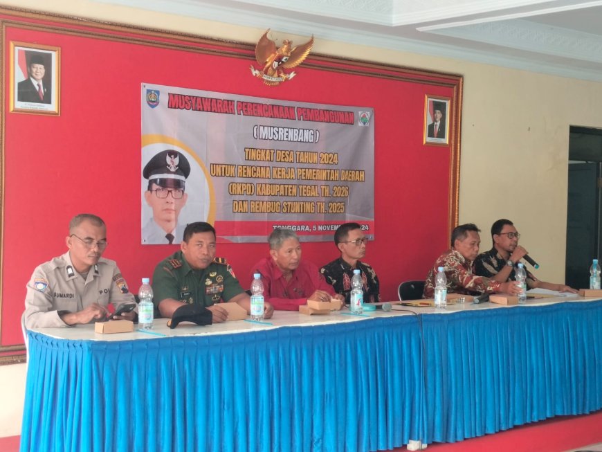 Danramil Kedungbanteng Hadiri Musrenbangdes Rembug Stunting Desa Tonggara