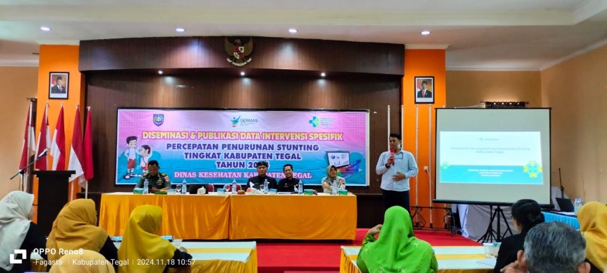 Wakili Dandim, Kapten Kiswendi Hadiri Rapat Koordinasi Tim Percepatan Penurunan Stunting Tingkat Kabupaten Tegal
