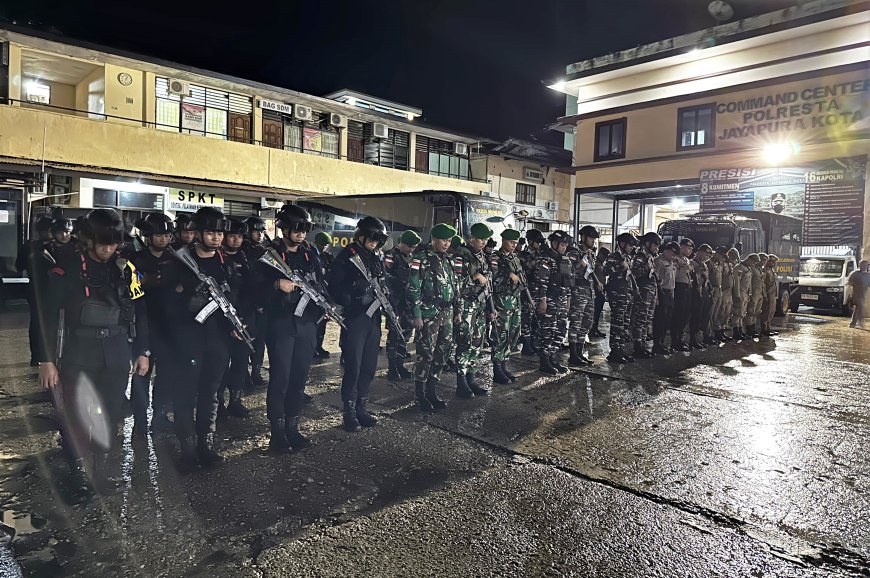 Berikan Jaminan Keamanan Jelang Pencoblosan Pilkada 2024, Kodim Jayapura Lakukan Patroli Gabungan