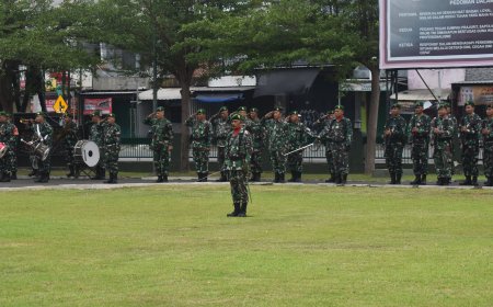 Dandim Tegal Pimpin Upacara Bendera Awal Bulan Desember