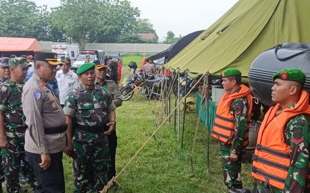 Dalam Rangka Siaga Bencana dan Kontinjensi Kapolres, Dandim dan Pj Bupati Tegal Pimpin Apel Kesiapsiagaan