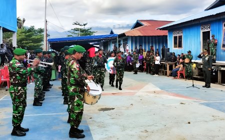Bentuk Penghormatan Terakhir Kepada Prajurit Kepala Staf Kodim Jayapura Pimpin Upacara Pemakaman Militer