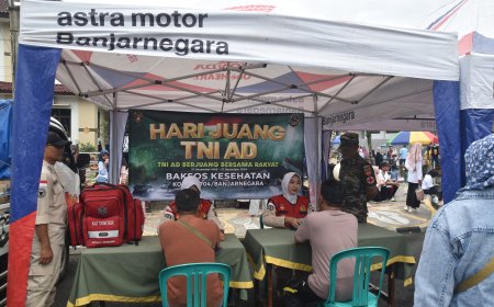 Klinik Kartika 04 Kodim 0704 Banjarnegara Gelar Bakti Sosial Kesehatan