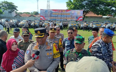 Dandim Tegal Hadiri Apel Gelar Pasukan Operasi Lilin Candi 2024 Dalam Rangka Pengamanan Nataru