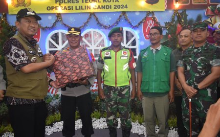 Pastikan Aman Dan Kondusif, Dandim Tegal Bersama Pj. Walikota Dan Forkopimda Pantau Perayaan Natal