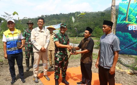 Dandim dan JM Mrica Tanam 1000 Pohon Aren