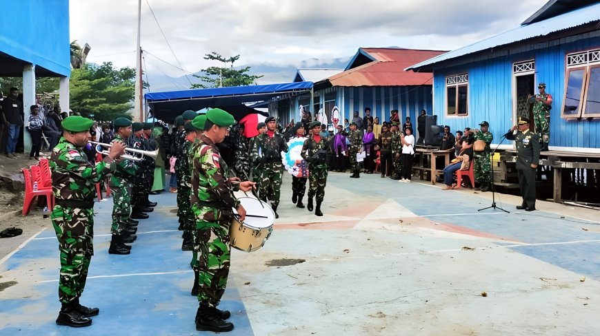 Bentuk Penghormatan Terakhir Kepada Prajurit Kepala Staf Kodim Jayapura Pimpin Upacara Pemakaman Militer