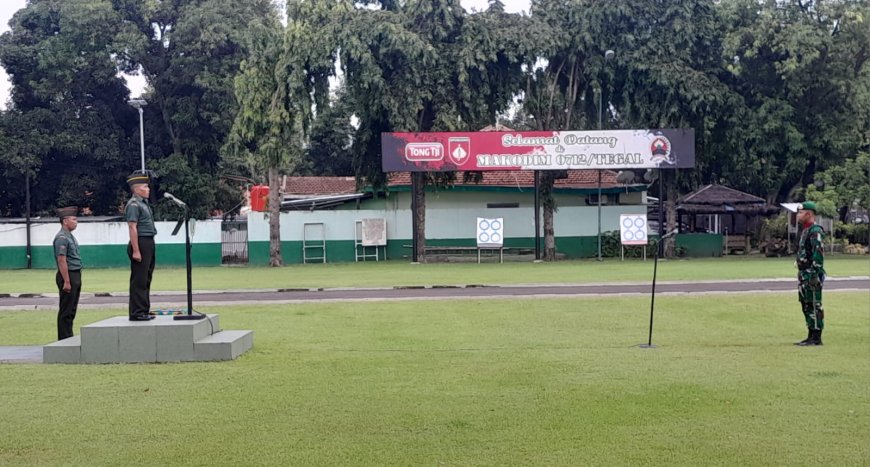 Pabung Kodim 0712 Tegal Pimpin Upacara Bendera 17 Desember 2024