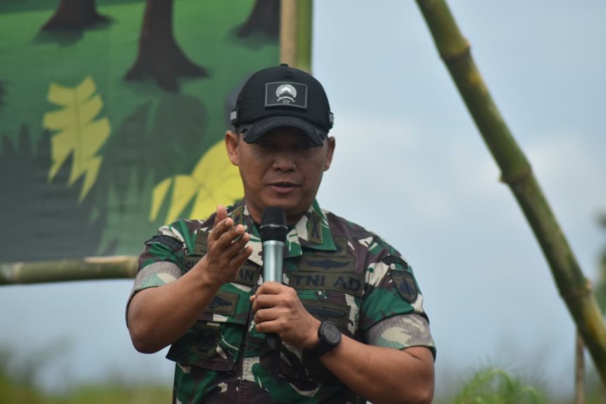 Jaga Kelestarian Alam, Dandim 0712 Tegal Hadiri  Penanaman Pohon