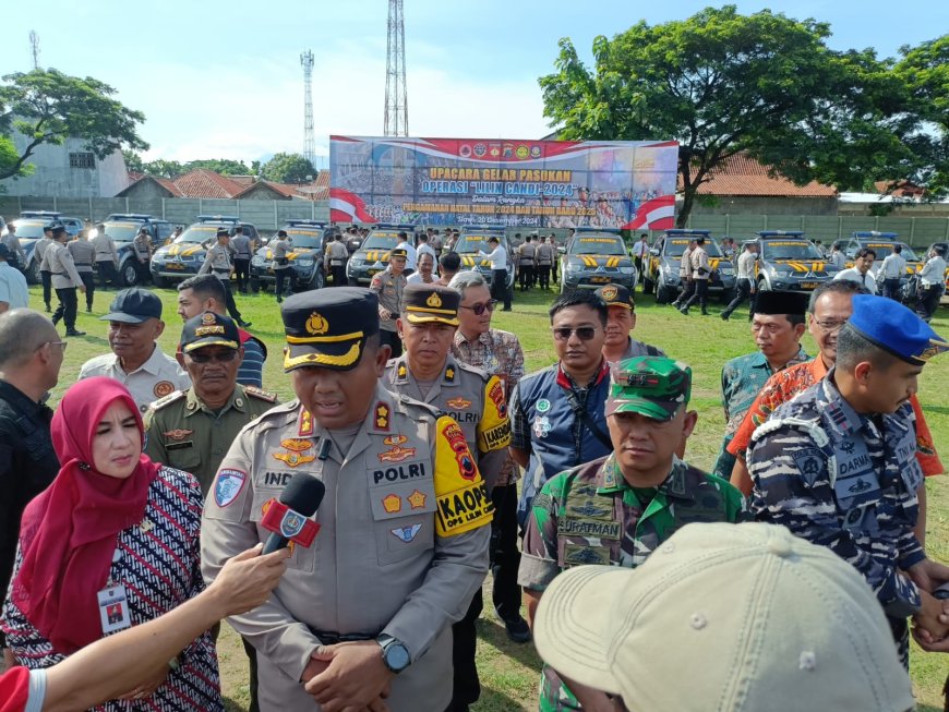 Dandim Tegal Hadiri Apel Gelar Pasukan Operasi Lilin Candi 2024 Dalam Rangka Pengamanan Nataru