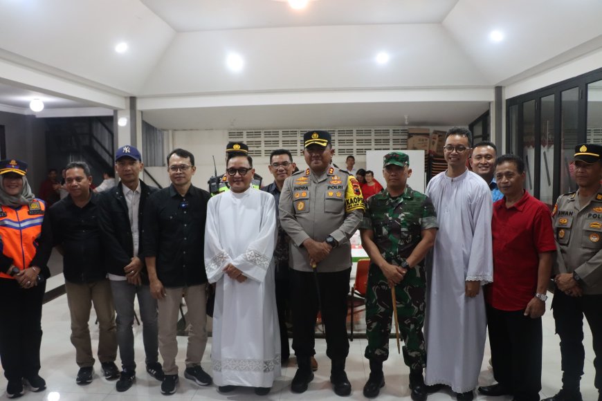 Dandim Tegal Bersama Forkopimda Pantau Perayaan Natal 2024