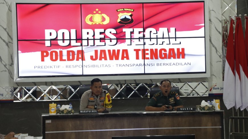 Kasdim Tegal Hadiri Rakor Persiapan Malam Tahun Baru 2025 Di Wilayah Hukum Polres Tegal
