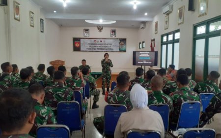 Kodim 0712 Tegal Terima Penyuluhan Kesehatan Dari Rumah Sakit TK IV Tegal