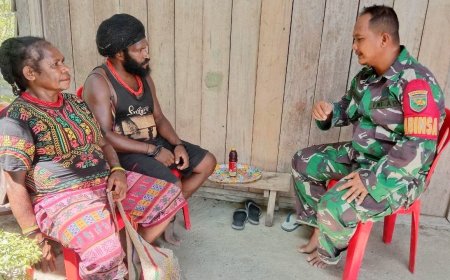 Wujudkan Hidup Aman Damai Dan Sejahtera Babinsa Skanto Komsos Himbau Kamtibmas