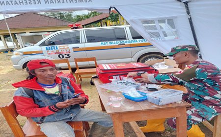 Denkesyah Purwokerto Dirikan Posko Kesehatan di Lokasi Bencana Tanah Longsor di Petungkriyono