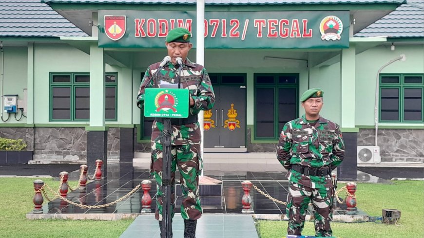 Kodim Tegal Gelar Upacara 17 Januari 2025