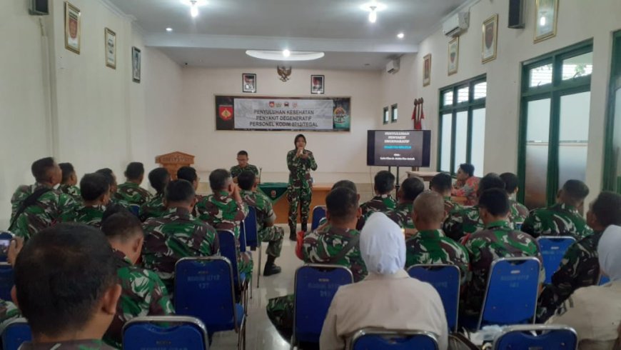 Kodim 0712 Tegal Terima Penyuluhan Kesehatan Dari Rumah Sakit TK IV Tegal