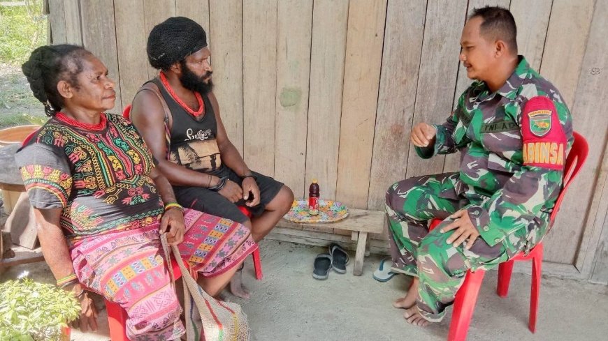 Wujudkan Hidup Aman Damai Dan Sejahtera Babinsa Skanto Komsos Himbau Kamtibmas
