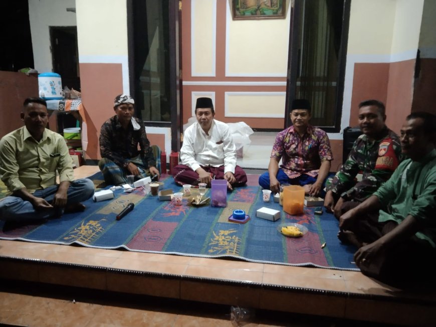 Lakukan Pembinaan Wilayah, Babinsa Koramil Kramat Laksanakan Komsos