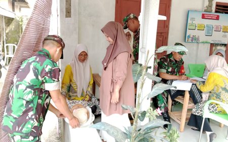 Koramil 02 Klampok Dukung Program Pencegahan Stunting dibanjarnegara