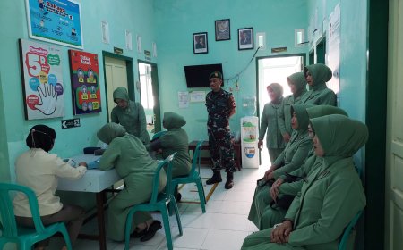 Peringati HUT ke-79 Persit Kartika Candra Kirana Cabang XIX Gelar Medical Check-Up dan USG Mammae