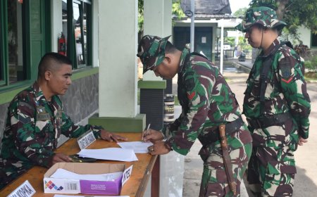 Tingkatkan Kemampuan Prajurit, Kodim Tegal Gelar Ujian Terampil Perorangan