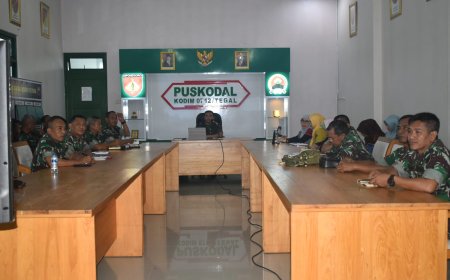 Kodim Tegal Gelar Briefing Kesiapan Pelaksanaan Upacara Pembukaan TMMD