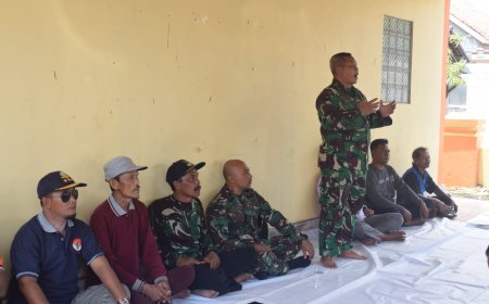 Pastier Kodim Tegal Apresiasi Antusias Gotong Royong Warga Kesadikan Jelang Dibukanya TMMD
