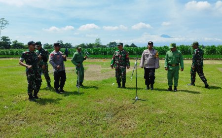 Jelang Upacara Pembukaan, Kodim 0712 Tegal Gelar Gladi Upacara Pembukaan TMMD Ke-123 Tahun 2025