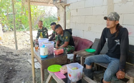 Senyum Pagi Satgas TMMD Reguler Ke 123 Kodim 0712/Tegal Sebelum Lakukan Aktivitas