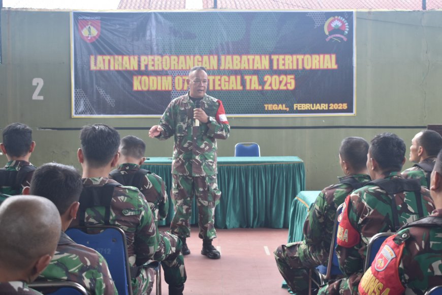 Kodim Tegal Gelar Latihan Perorangan Dasar