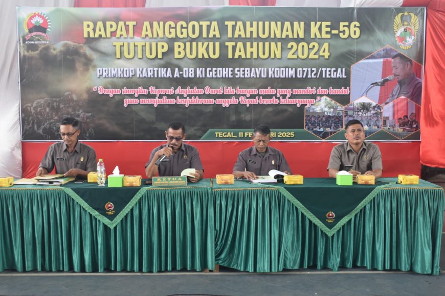 SHU Primkop Kartika A-08 Ki Gede Sebayu Kodim 0712 Tegal Capai Rp 300 Juta