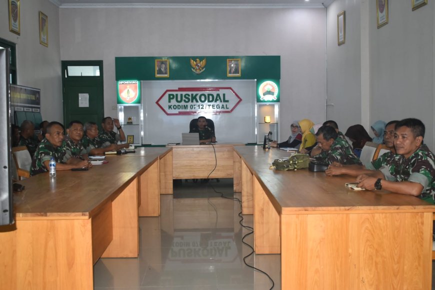 Kodim Tegal Gelar Briefing Kesiapan Pelaksanaan Upacara Pembukaan TMMD