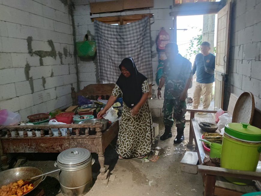Warga Bantu Sediakan Makan Siang Untuk Satgas TMMD Kodim Tegal