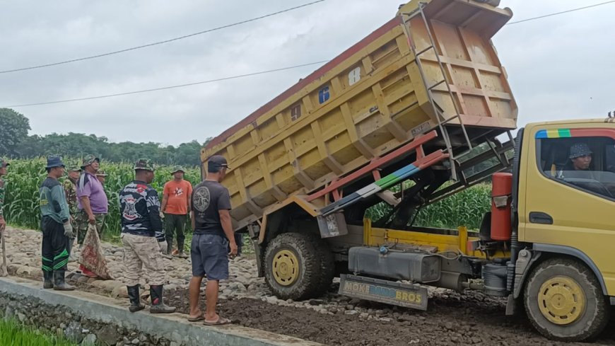 Bahan Urug Jalan Makadam Terkirim