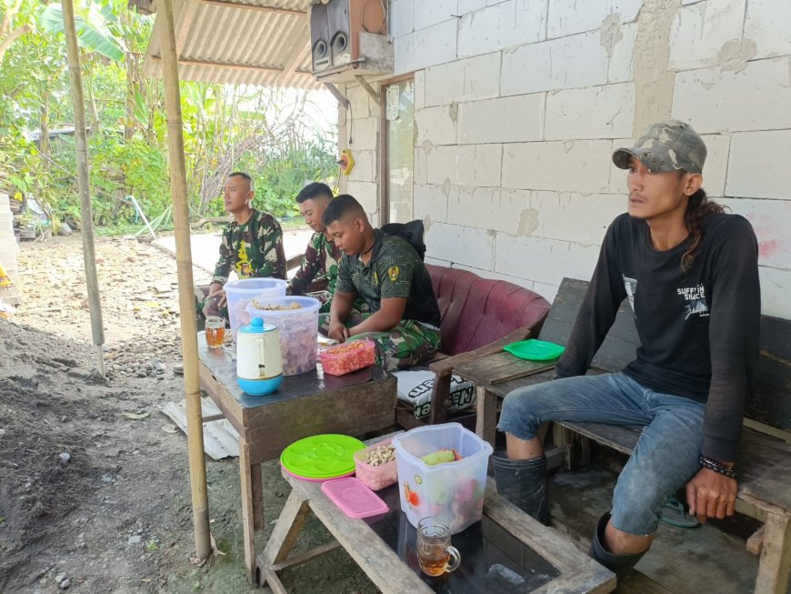 Senyum Pagi Satgas TMMD Reguler Ke 123 Kodim 0712/Tegal Sebelum Lakukan Aktivitas