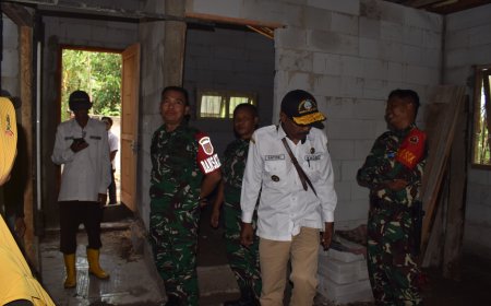 Dansatgas Tinjau Langsung Rehab Rumah Milik Bapak Prayitno