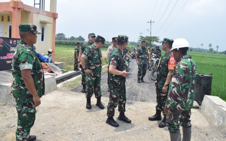 Tim Wasev Mabesad Kunjungi TMMD Reguler Ke-123 Kodim 0712 Tegal