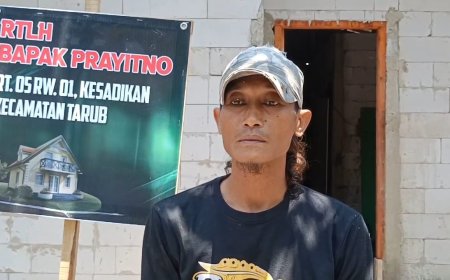 Ucapan Terima Kasih Prayitno Kepada Satgas TMMD Kodim Tegal