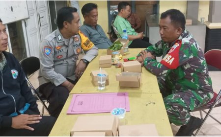 Patroli Sinergitas Babinsa Koramil Lebaksiu dan Bhabinkamtibmas