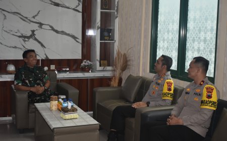 Dandim Tegal Terima Kunjungan Dari Pejabat Baru Kapolres Tegal