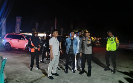 Dandim Bersama Bupati Tegal Monitoring Posko Siaga Pengamanan Hari Raya Idul Fitri 1446 H