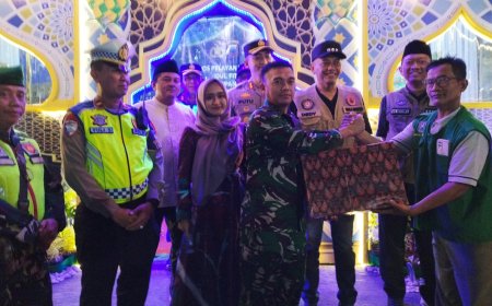 Dandim Bersama Walikota Tegal Monitoring Malam Takbiran dan Arus Mudik Hari Raya Idul Fitri 1446 H
