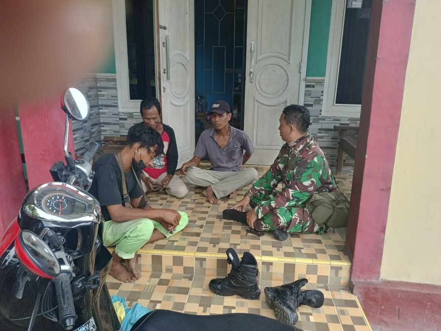 Babinsa Koramil Tarub Lakukan Komsos