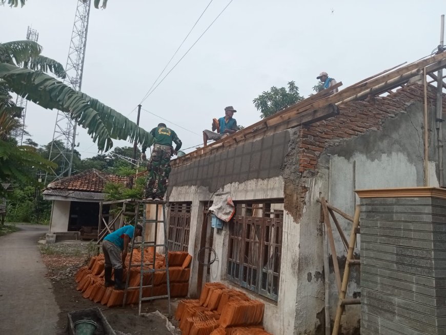 Satgas TMMD Kodim Tegal Terus Kebut Pengerjaan RTLH