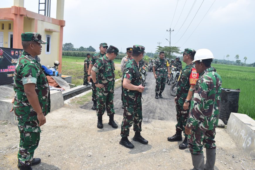Tim Wasev Mabesad Kunjungi TMMD Reguler Ke-123 Kodim 0712 Tegal