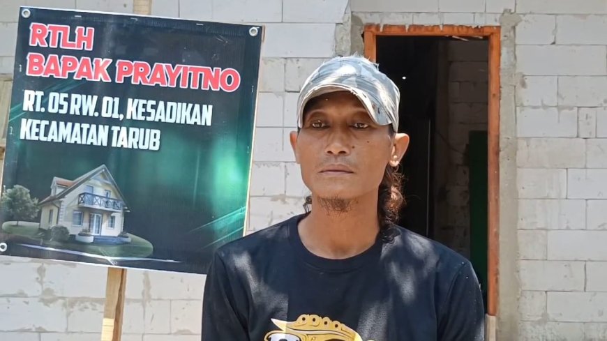 Ucapan Terima Kasih Prayitno Kepada Satgas TMMD Kodim Tegal