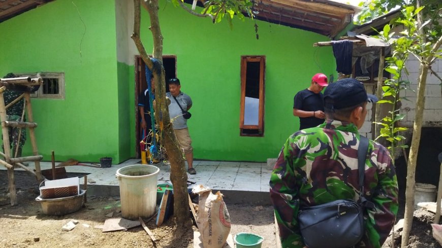 Pengecatan RTLH Milik Prayitno, Pembangunan Hampir Selesai