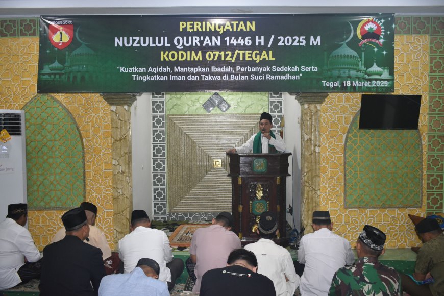 Kodim 0712 Tegal Gelar Peringatan Nuzulul Qur’an 1446 H